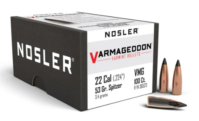 Nosler Varmageddon .22 Cal .224 53Grain FB Tipped 100